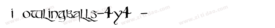 JiBowlingballs-4y4B字体转换