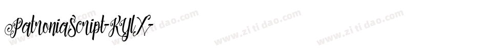 PatroniaScript-KYlX字体转换