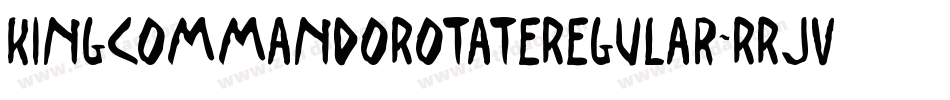 KingCommandoRotateRegular-RRjv字体转换