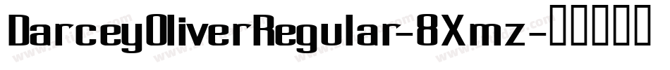 DarceyOliverRegular-8Xmz字体转换