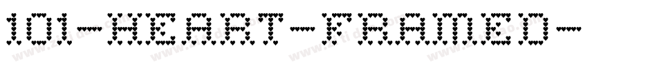 101-Heart-Framed字体转换