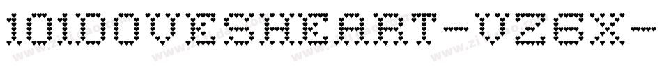 101DovesHeart-Vz6x字体转换