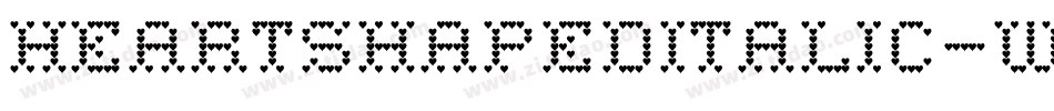 HeartShapedItalic-WGqY字体转换 HeartShapedItalic-WGqY字体转换