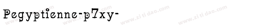 Pegyptienne-p7xy字体转换