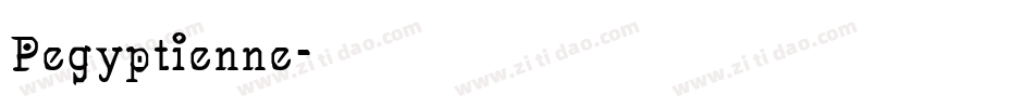 Pegyptienne字体转换