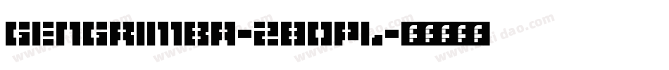 GengRimba-z80pL字体转换