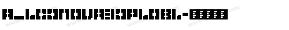 a_LCDNova3DPlObl字体转换