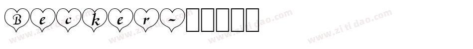Becker字体转换