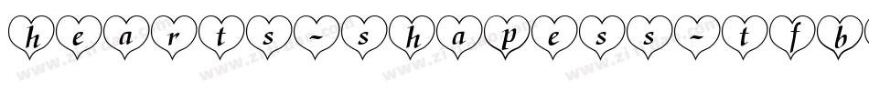 hearts-shapess-tfb-1字体转换