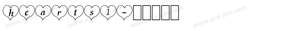 hearts1字体转换