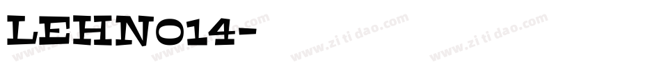 LEHN014字体转换
