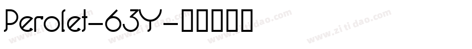 Perolet-63Y字体转换