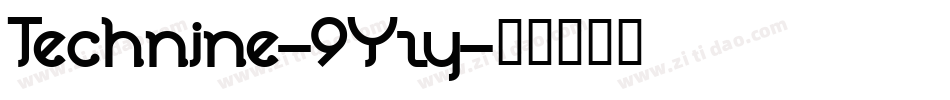 Technine-9Yzy字体转换
