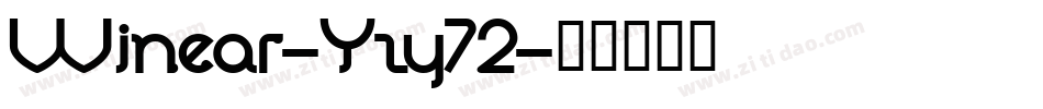 Winear-Yzy72字体转换