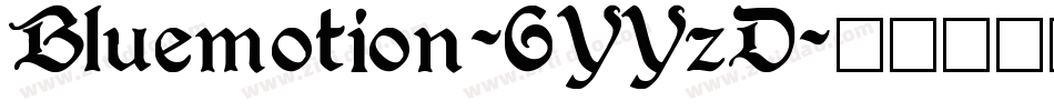 Bluemotion-6YYzD字体转换
