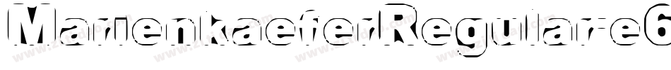 MarienkaeferRegular-e6Ee字体转换