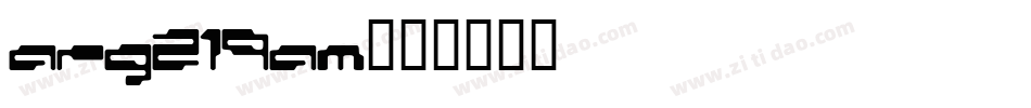 arg219am字体转换