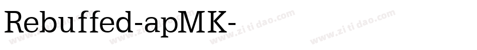 Rebuffed-apMK字体转换