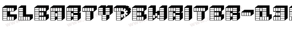 ClearTypewriter-q3lr字体转换