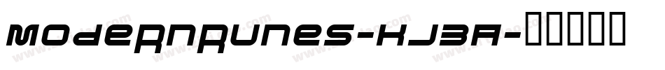 Modernrunes-KJ3A字体转换