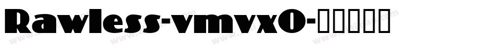 Rawless-vmvxO字体转换