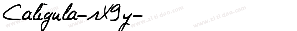 Caligula-rX9y字体转换