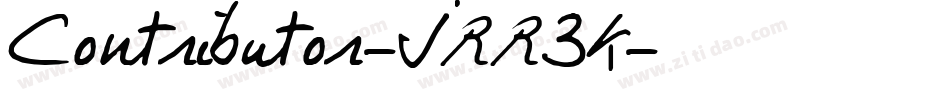 Contributor-JRR3K字体转换