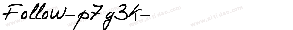 Follow-p7g3K字体转换