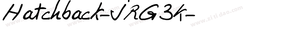 Hatchback-JRG3K字体转换