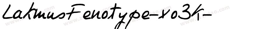 LakmusFenotype-xo3K字体转换