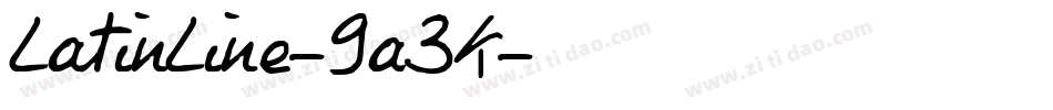 LatinLine-9a3K字体转换