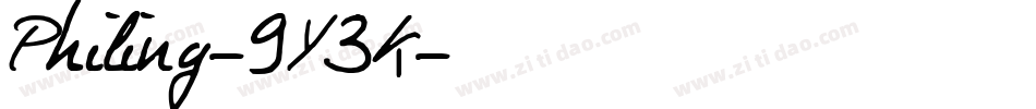 Philing-9Y3K字体转换