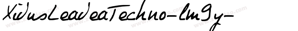 XidusLeadeaTechno-lm9y字体转换