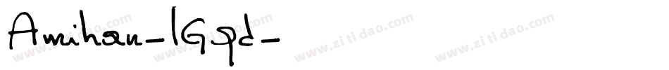 Amihan-lGqd字体转换