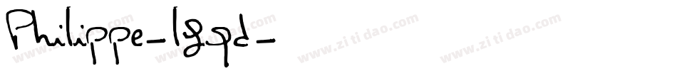 Philippe-lgqd字体转换