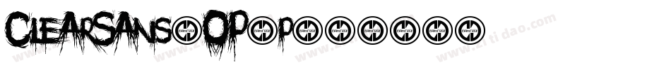 ClearSans-OP0p字体转换