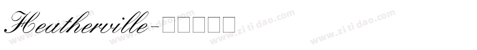 Heatherville字体转换