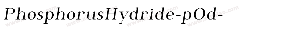 PhosphorusHydride-pOd字体转换