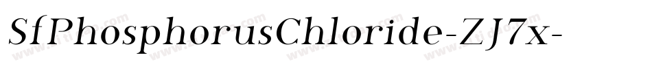 SfPhosphorusChloride-ZJ7x字体转换