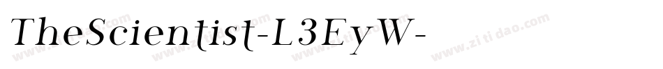 TheScientist-L3EyW字体转换