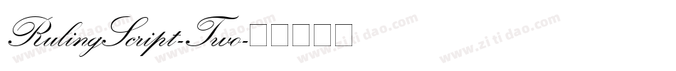 RulingScript-Two字体转换