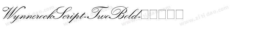 WynnerockScript-TwoBold字体转换