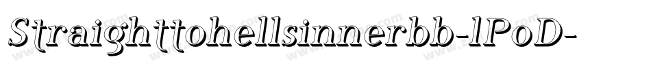 Straighttohellsinnerbb-lPoD字体转换
