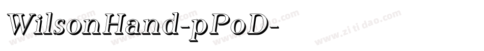 WilsonHand-pPoD字体转换