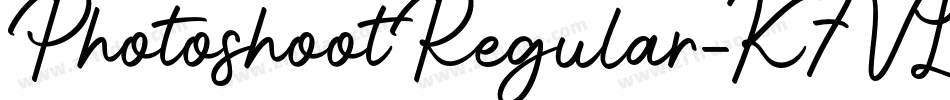 PhotoshootRegular-K7VLX字体转换