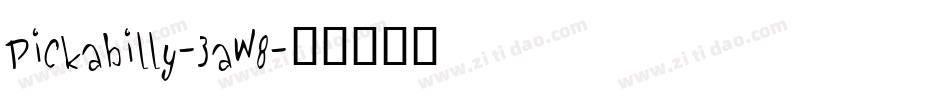 Pickabilly-3aW8字体转换