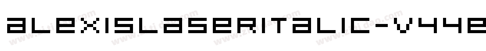 AlexisLaserItalic-v44E字体转换