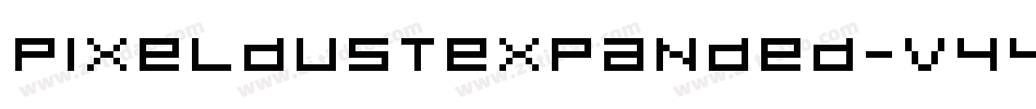 PixeldustExpanded-V44e字体转换
