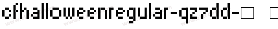 CfHalloweenRegular-qZ7dd字体转换