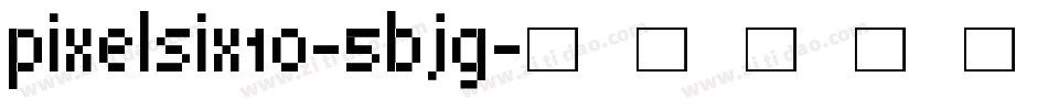 Pixelsix10-5BJG字体转换